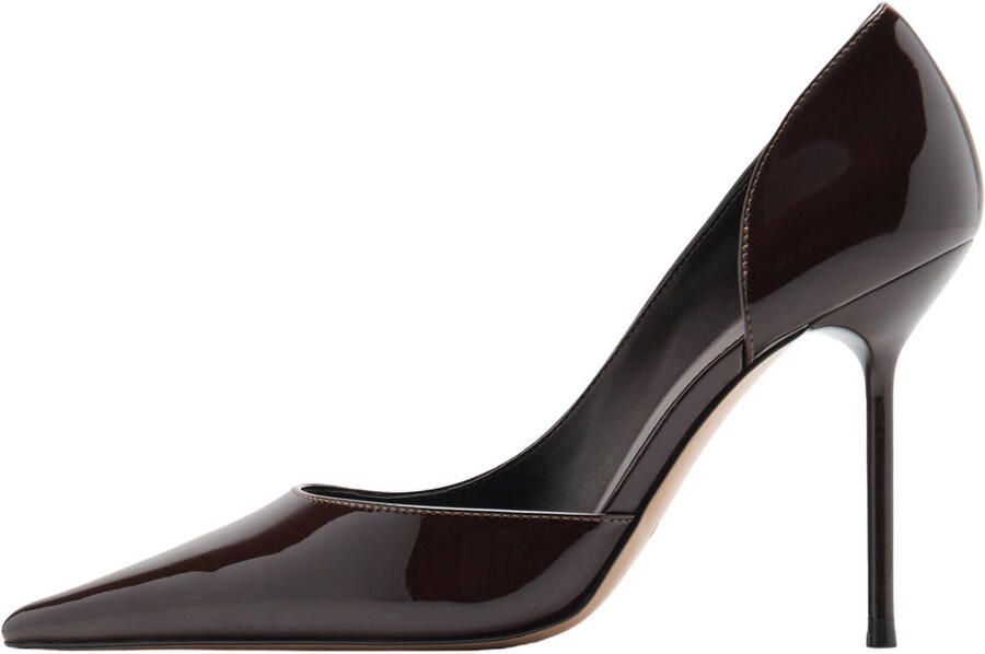 Mango lak pumps bordeaux