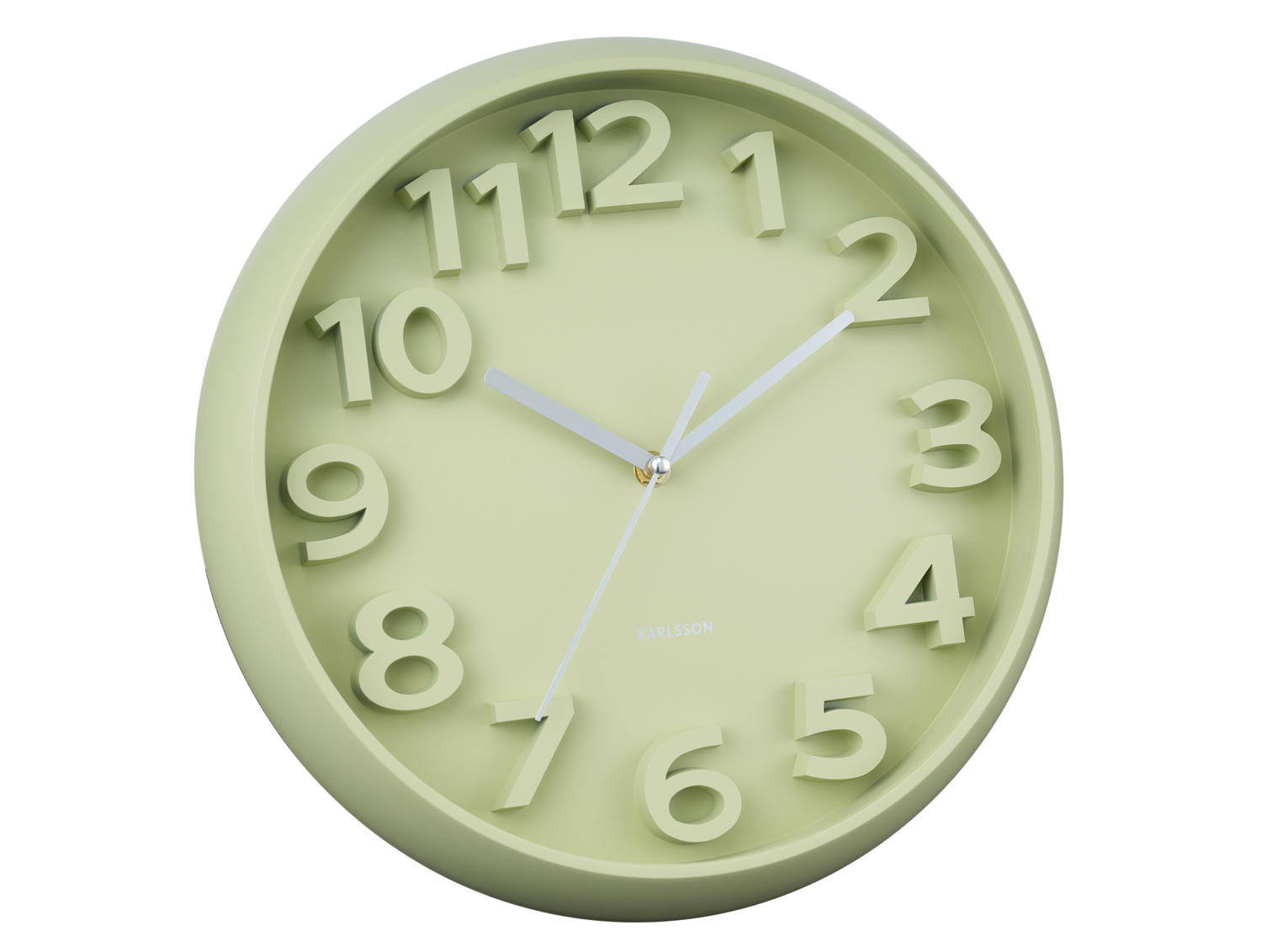 Wandklok Elevated Classic Numbers - Theegroen
