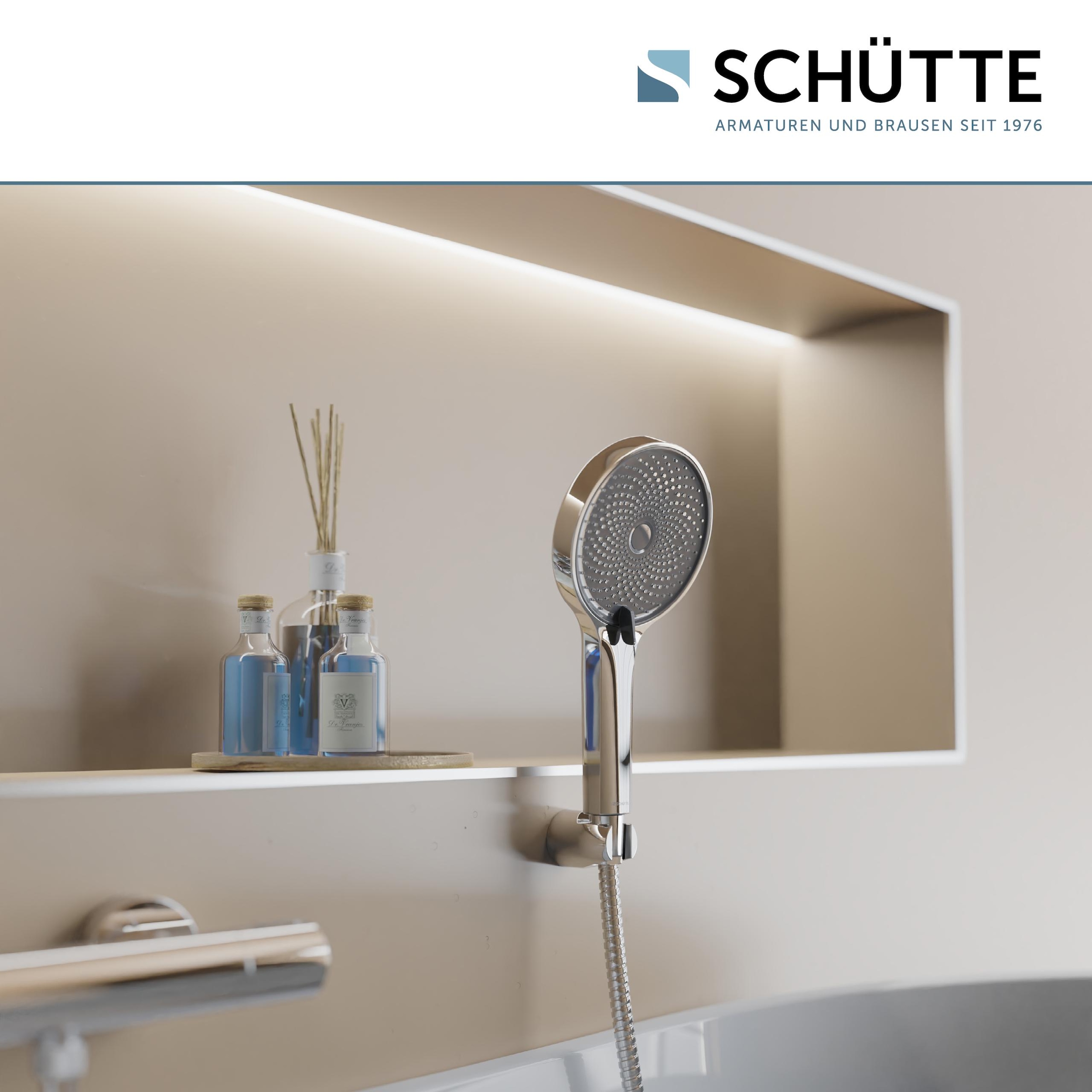 Schütte Handbrause »SAMOA RAIN« 1 Stk. tlg. Inkl. Wasserspardichtung-bis zu 50 % Wasserersparnis, Antikalk-Noppen