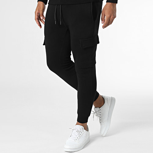 Ensemble Sweat Crewneck Et Pantalon Jogging Noir