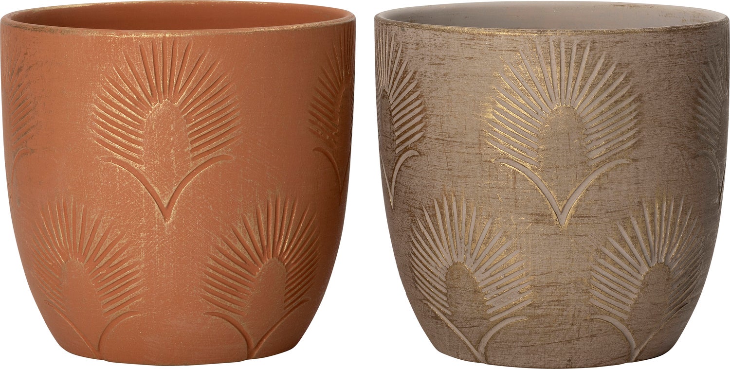 Intratuin bloempot Surya terracotta D 13,5 H 12,5 cm