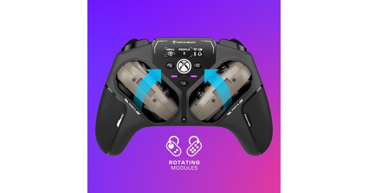 Turtle BeachStealth Pivot draadloze slimme controller   (Zwart, 2,4 GHz / Bluetooth / USB, Pc, Xbox, Android)