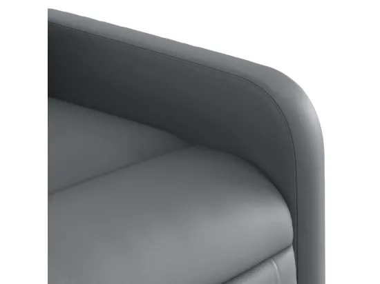 Fauteuil massant inclinable Gris Similicuir