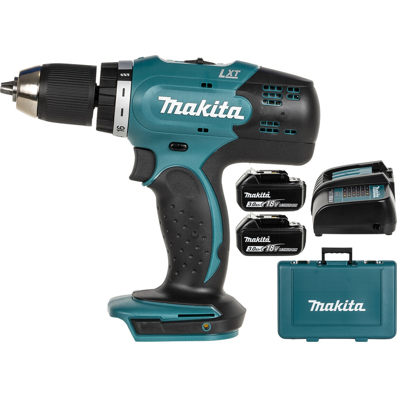 Makita DDF453SFE accu schroefboormachine 18V 2x 3,0Ah Li-ion