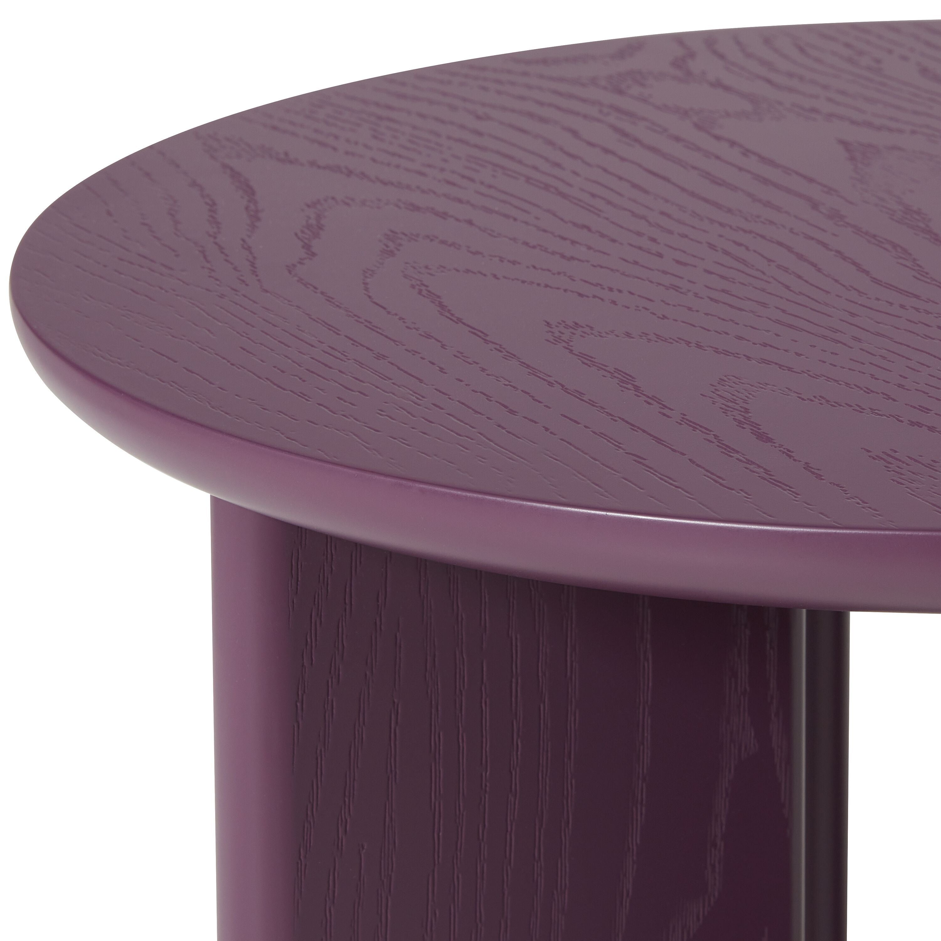 ELVA Beistelltisch - Aubergine / H: 45.0 cm