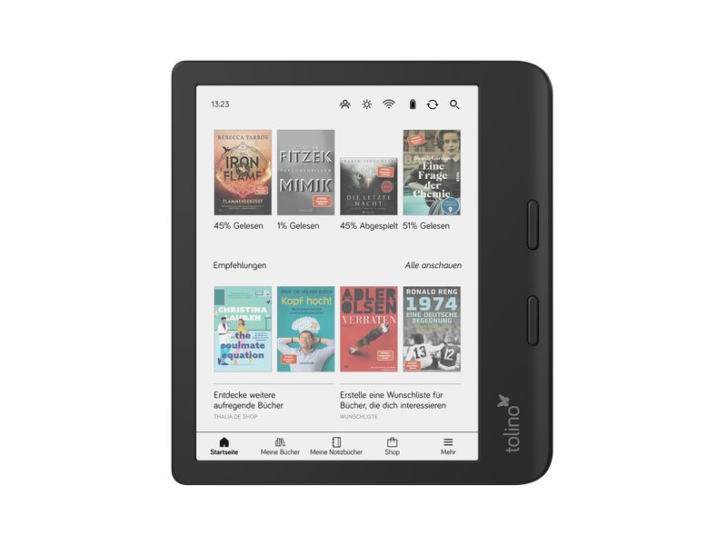 Tolino E-Book Reader Tolino vision color 7-Zoll-E-Book-Reader mit integrierter Beleuchtung mit smartLight