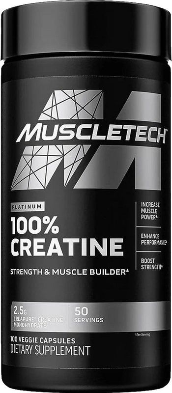 Muscletech - Platinum Creatine Caps - Sportvoeding - Capsulevorm - 1000 mg
