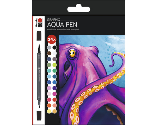 Marabu Aqua Pen Set, 24 stuks