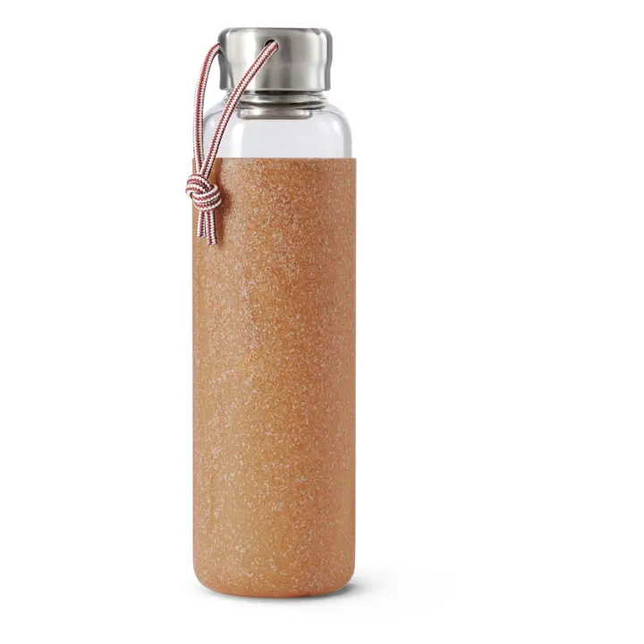 Black + Blum Gourde en verre borosilicate- 600 ml | Beige