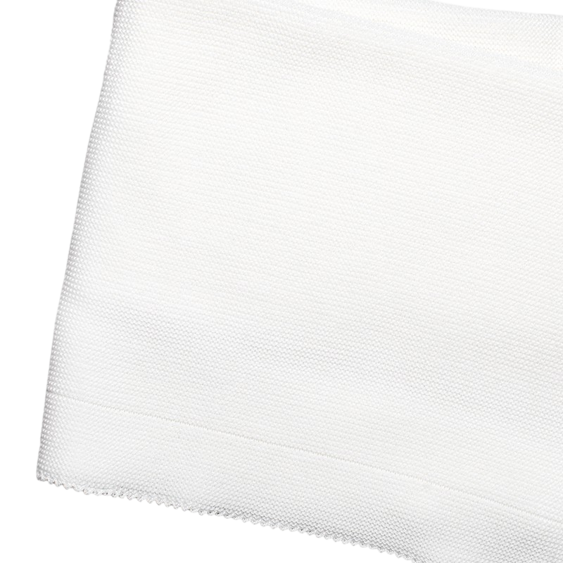 Babydecke Merinowolle wollweiss