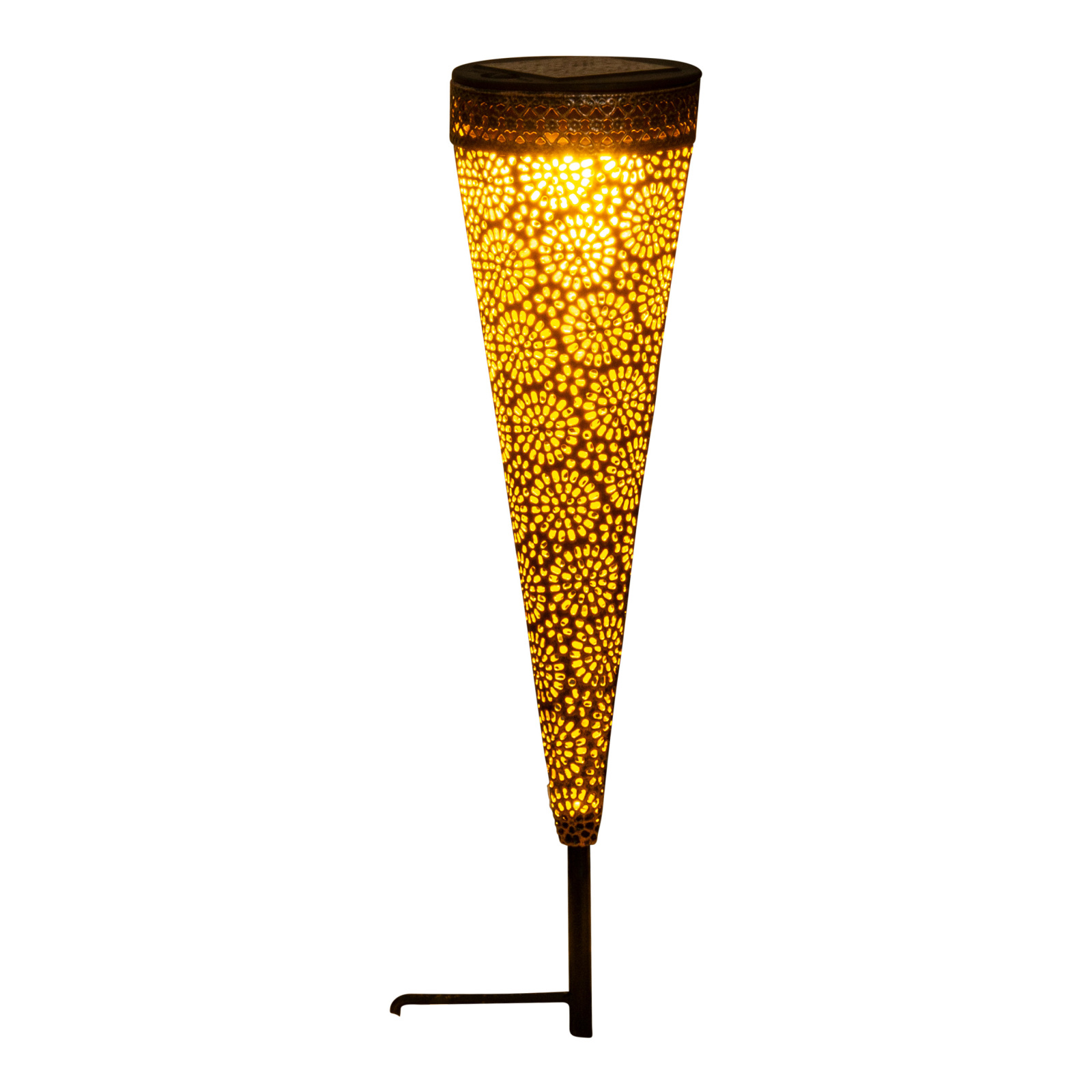 2er-Set LED-Solarleuchte PAULA - braun