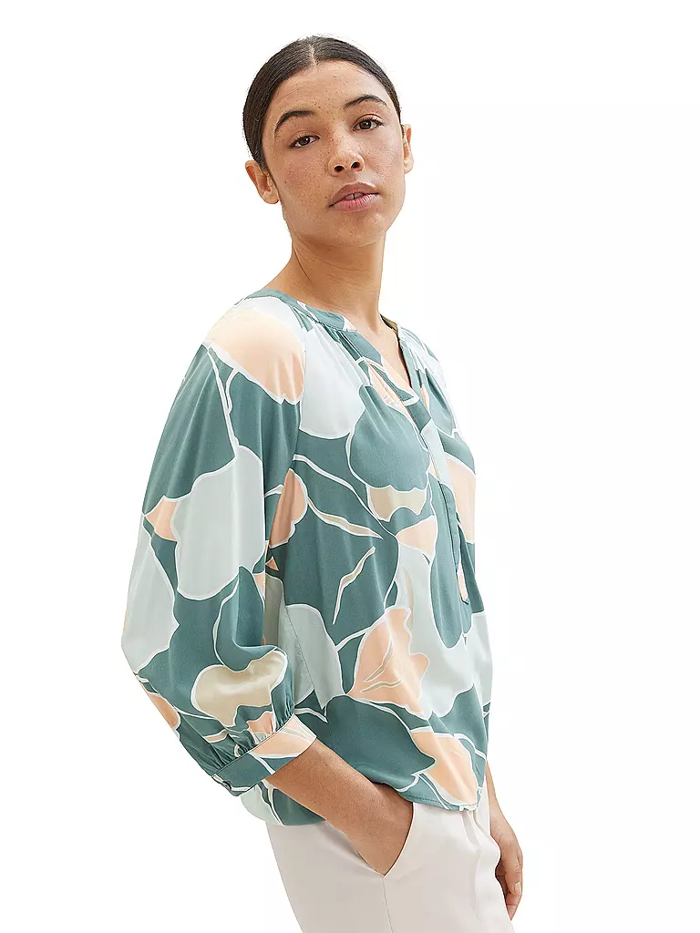 TOM TAILOR Bluse dunkelgrün