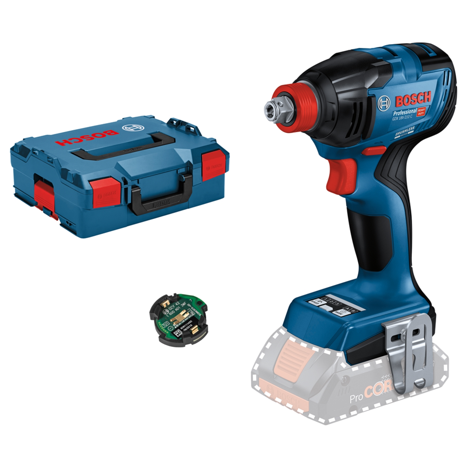 Bosch GDX 18V-210C 18V Li-ion Accudraaislagmoeraanzetter in L-Boxx