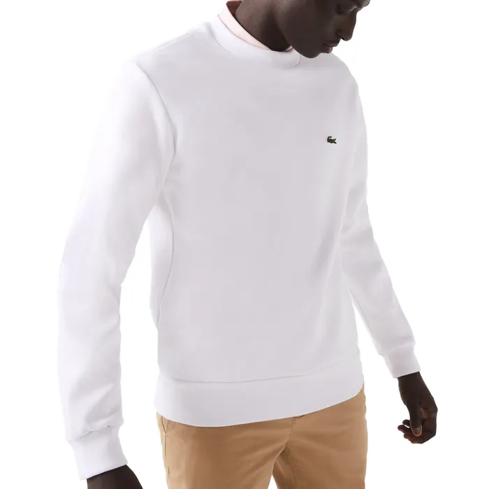 Lacoste Bio Cotton Fleece Crew Sweater Heren