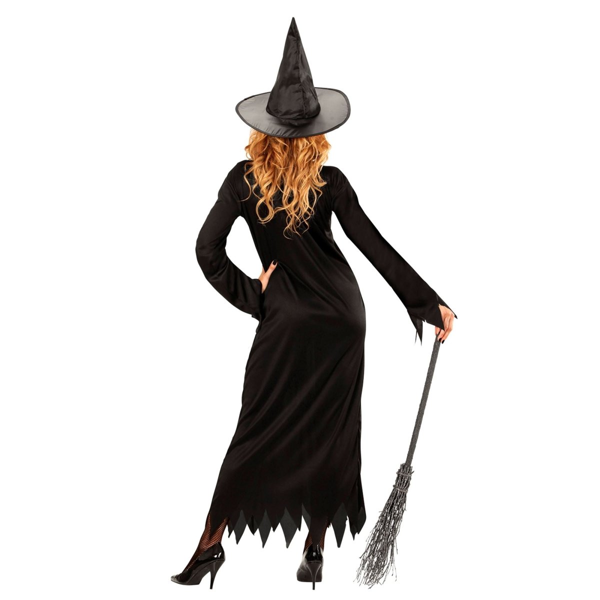 Halloween Jurk Zwart Dames Heks 2 delig