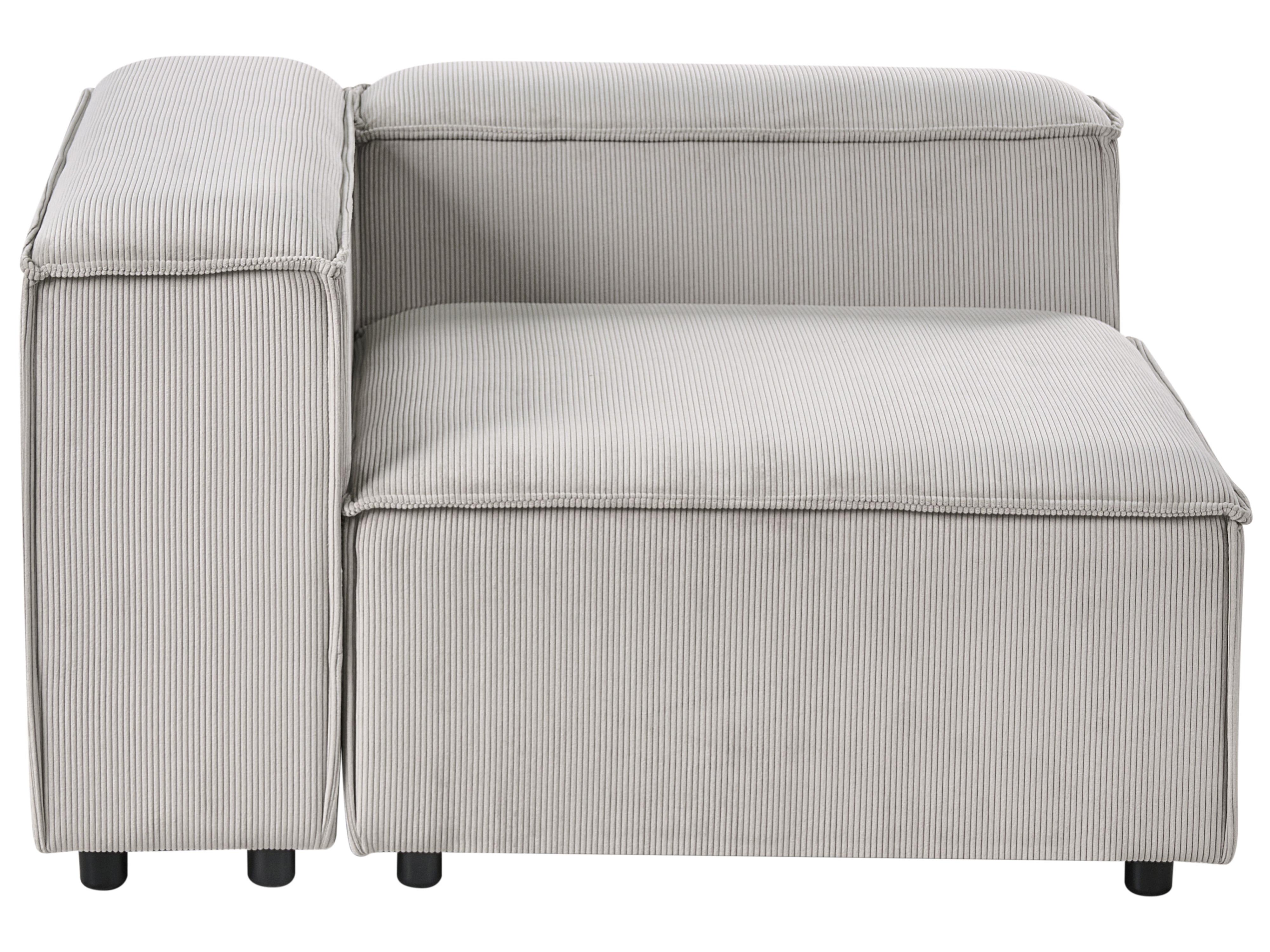Modulaire hoekbank 4-zits ARDAL Corduroy Taupe linkszijdig