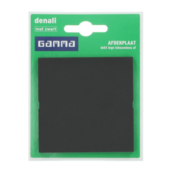 GAMMA Denali Afdekplaat Mat Zwart