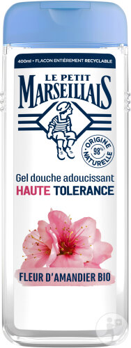Le Petit Marseillais Gel Douche Adoucissant Haute Tolérance Fleur D'Amandier Flacon 400ml