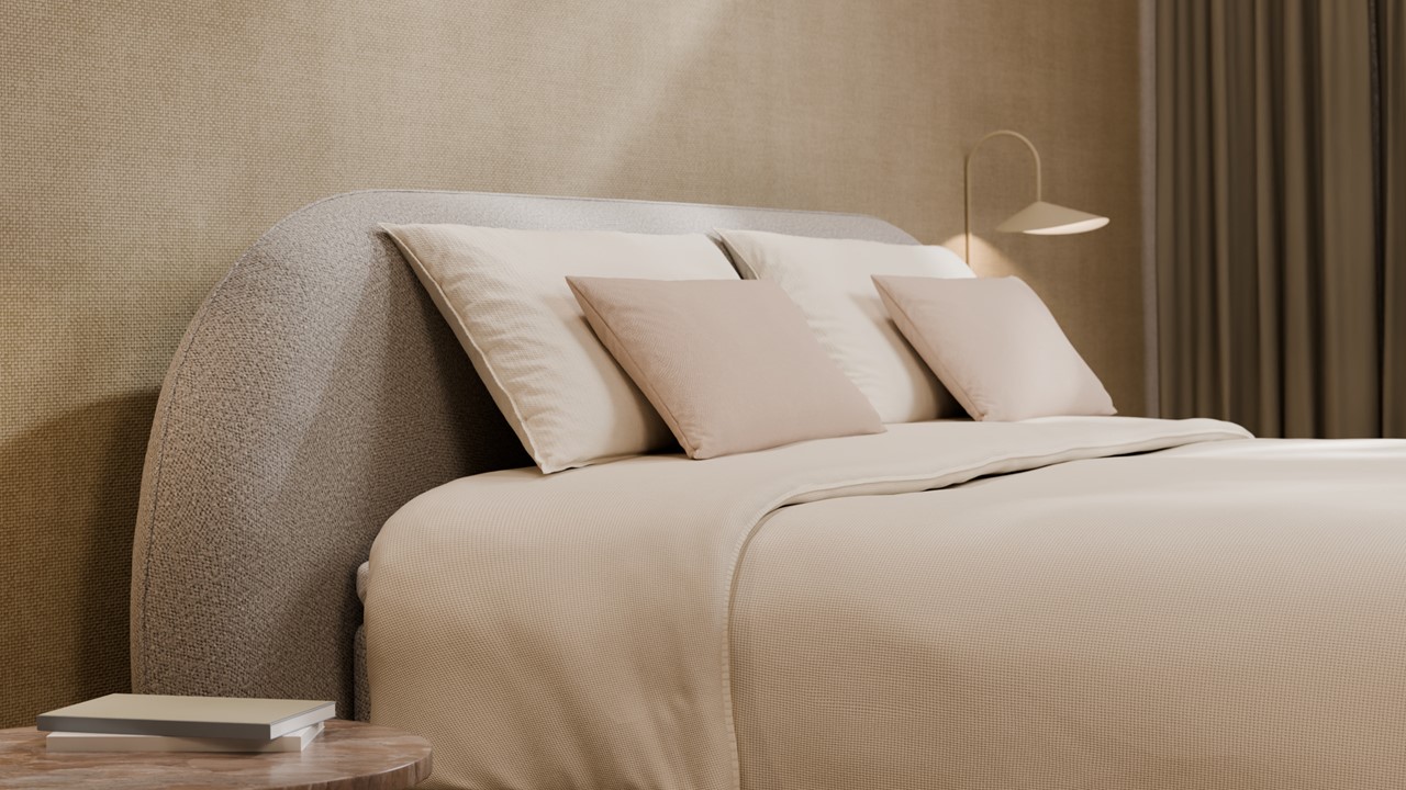 Boxspring Flow - Wool look off white
