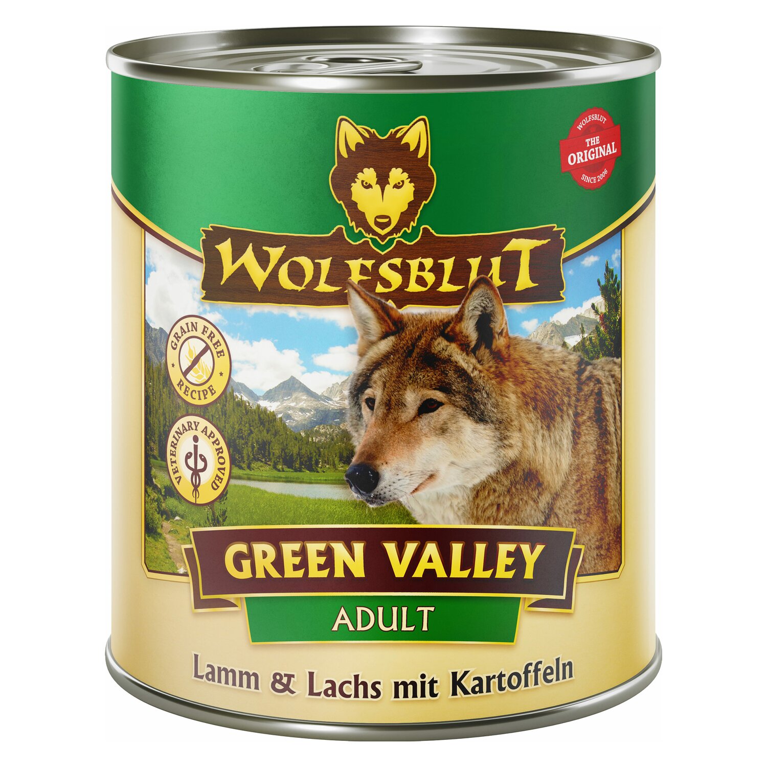 WOLFSBLUT Nassfutter Adult Green Valley - Lamm & Lachs