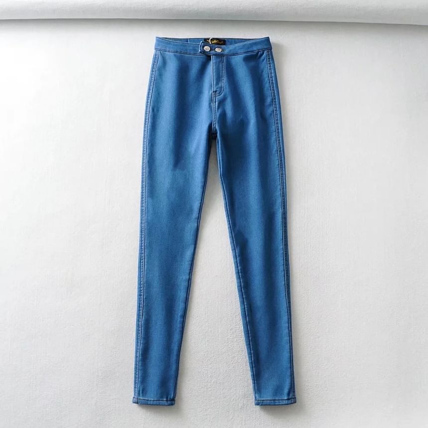 Reknovine - Lage taille fleece gevoerde jeggings