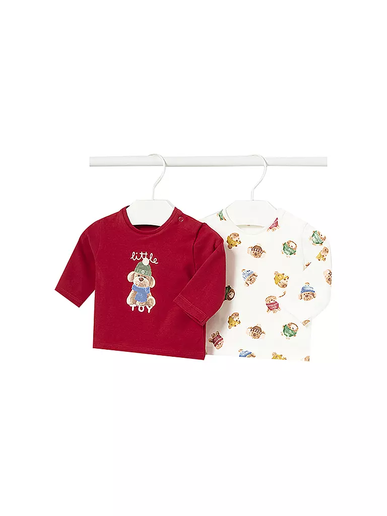 MAYORAL Baby Langarmshirt 2er Set   rot