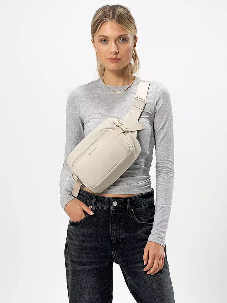 KAPTEN & SON Tasche - Umhängetasche LISBON CROSSBODY, erweiterbar beige