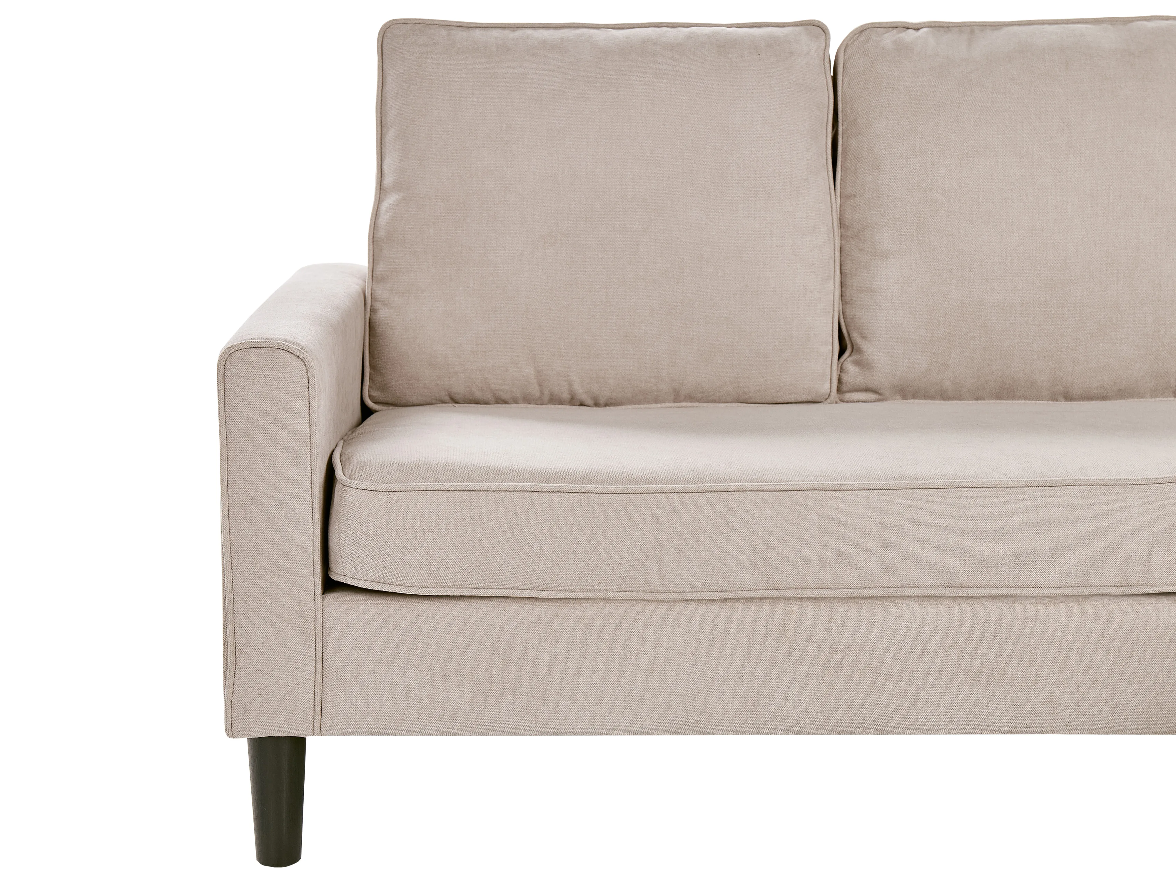 Bank 3-zits AVESTA Stof Beige met ottomaan