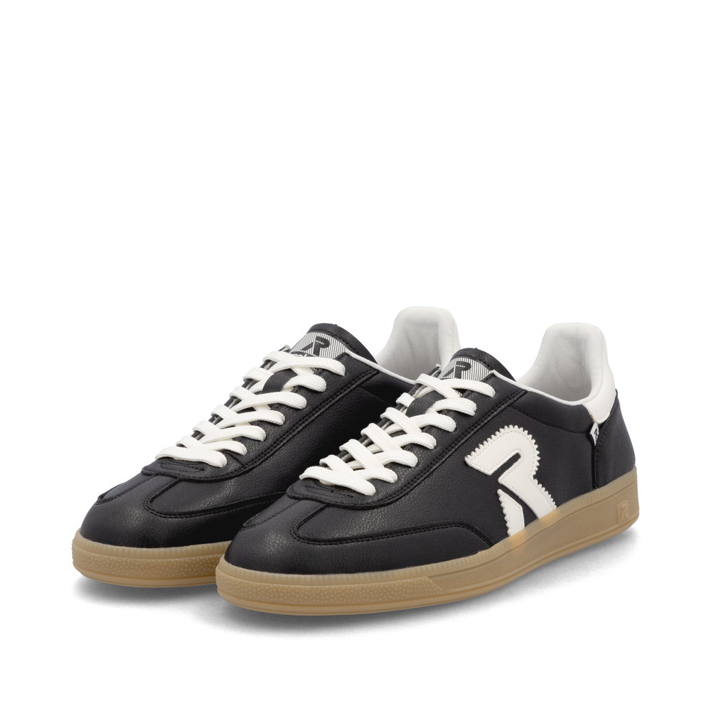 Rieker Herren-Sneaker Schwarz-Weiß