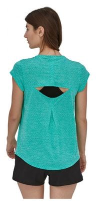 T-Shirt Patagonia Ridge Flow Shirt Fresh Teal Femme