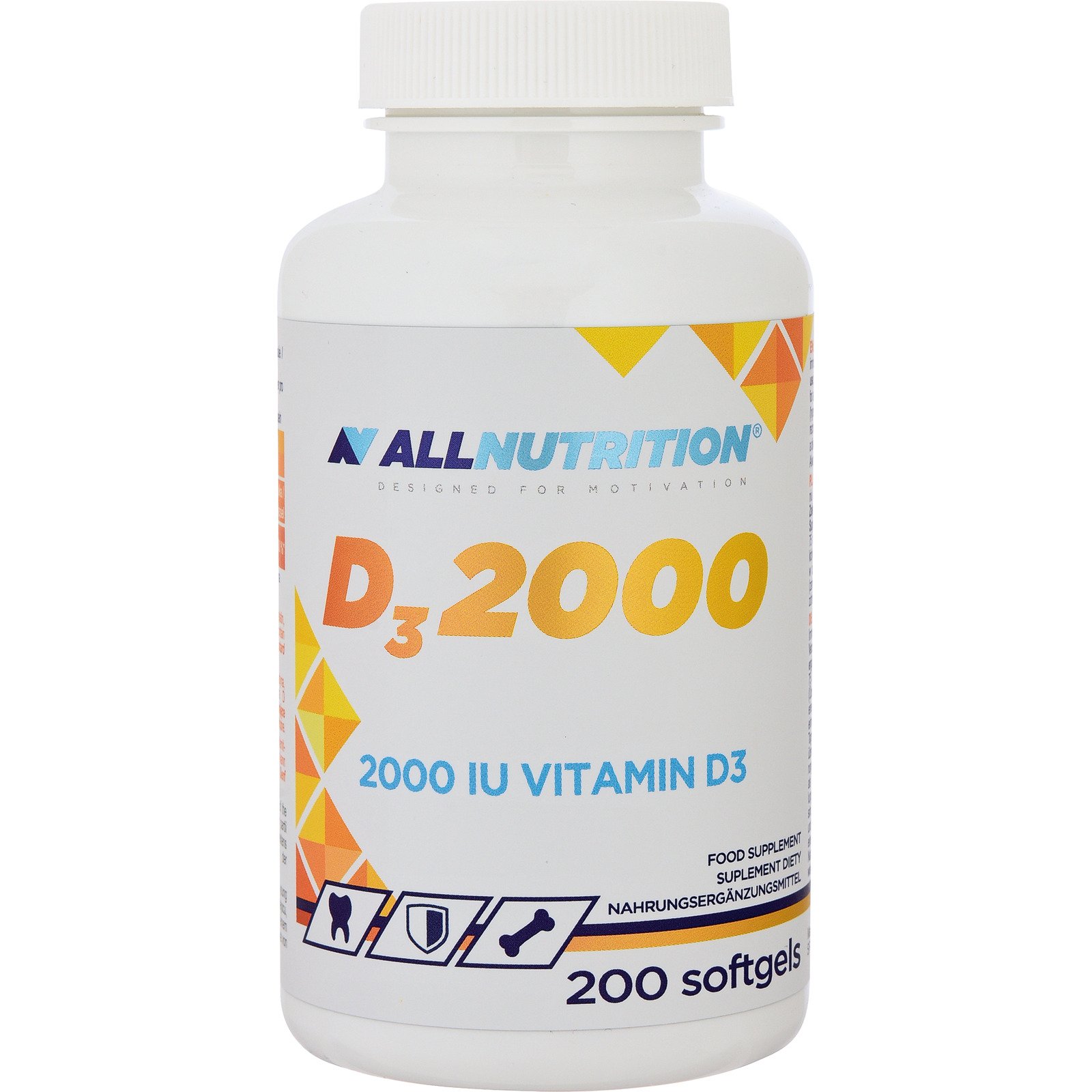 Allnutrition Vitamin D3 2000, 200 Softgels