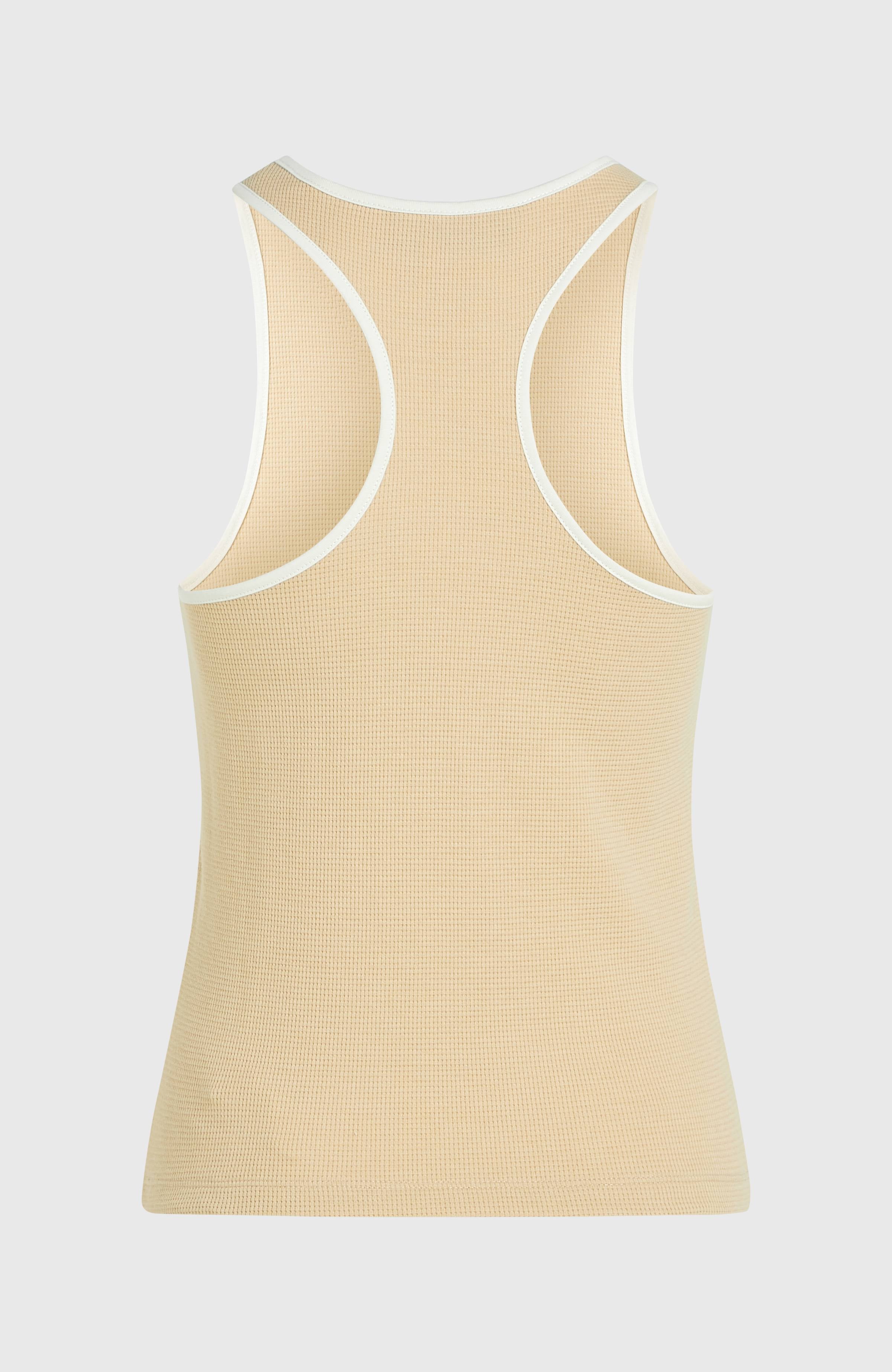 O'Riginals tanktop van gewafelde stof