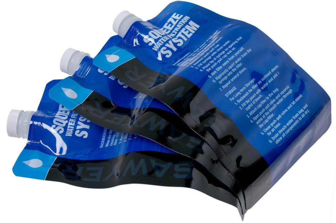 Sawyer Squeezable Pouch 946 ml, SP113, set van 3 waterzakken