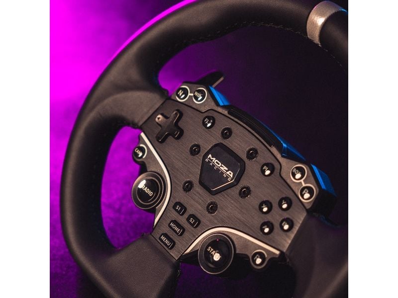 MOZA Racing Lenkrad R5 Racing Set Leistungsstarkes-Lenkrad und Pedal-Set für Rennsimulationen