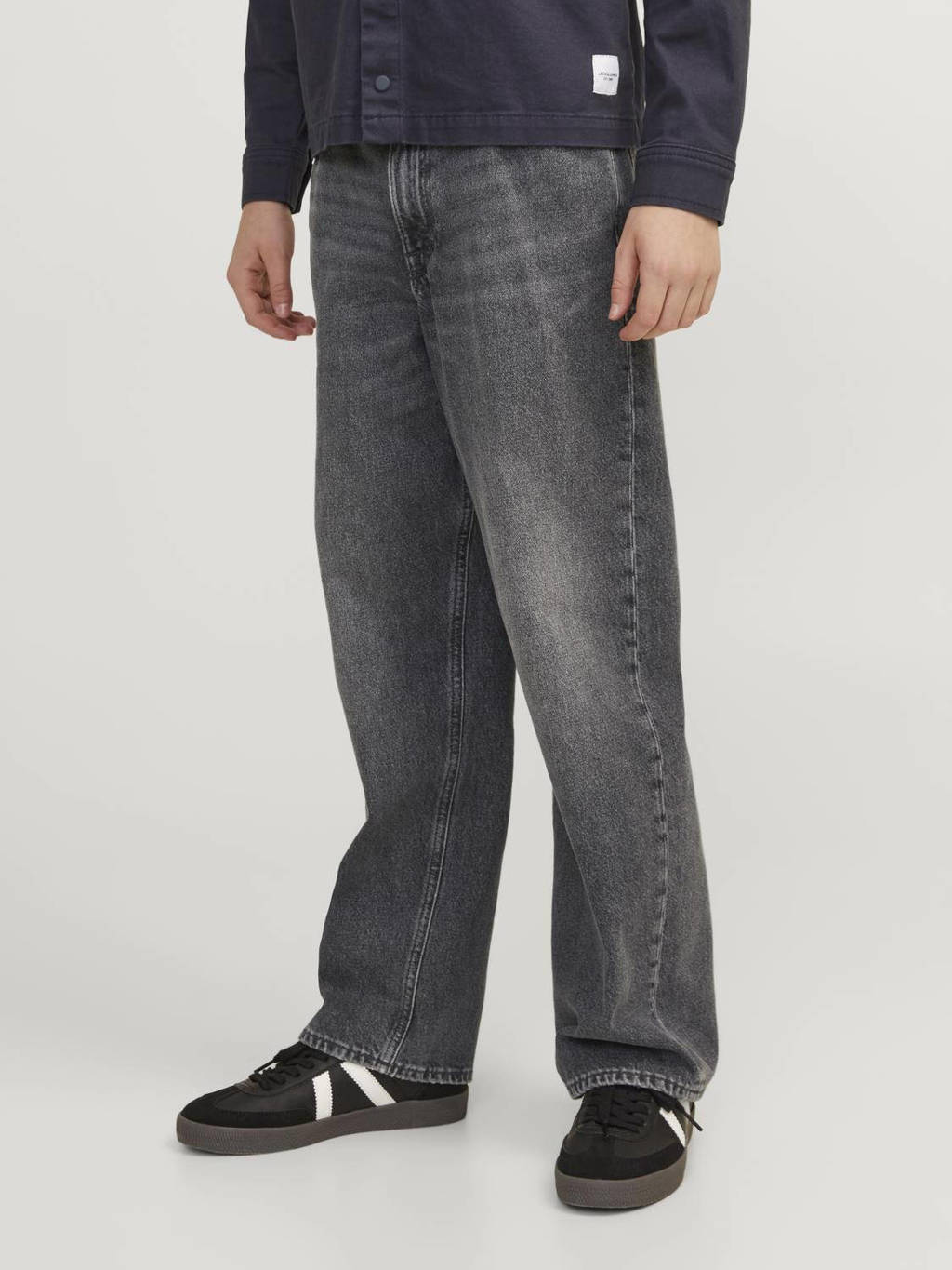 JACK & JONES loose fit jeans JJIALEX JJORIGINAL grey denim