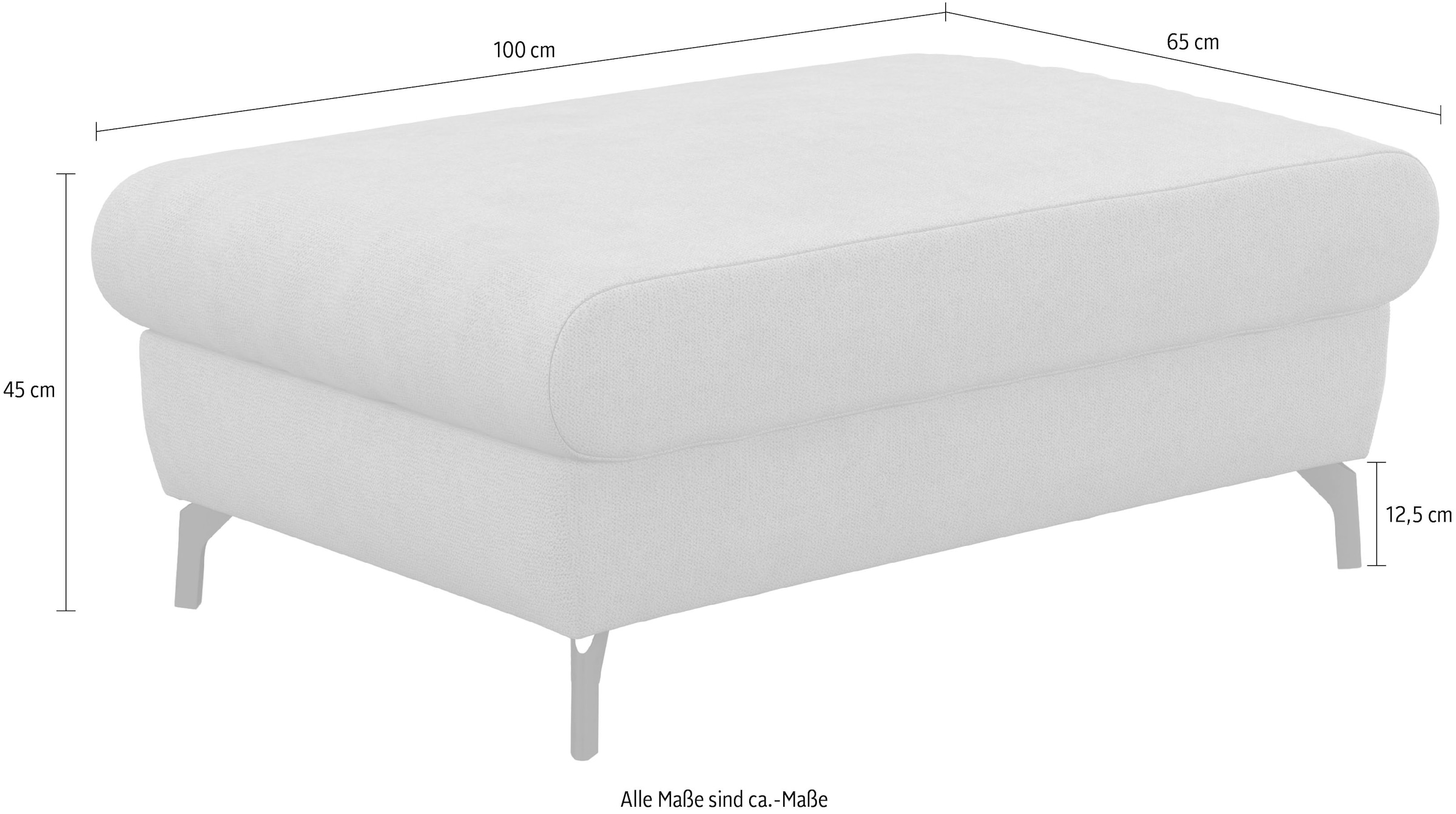 COTTA Polsterhocker »Kitty, B: 100 cm« individuell zu kombinieren
