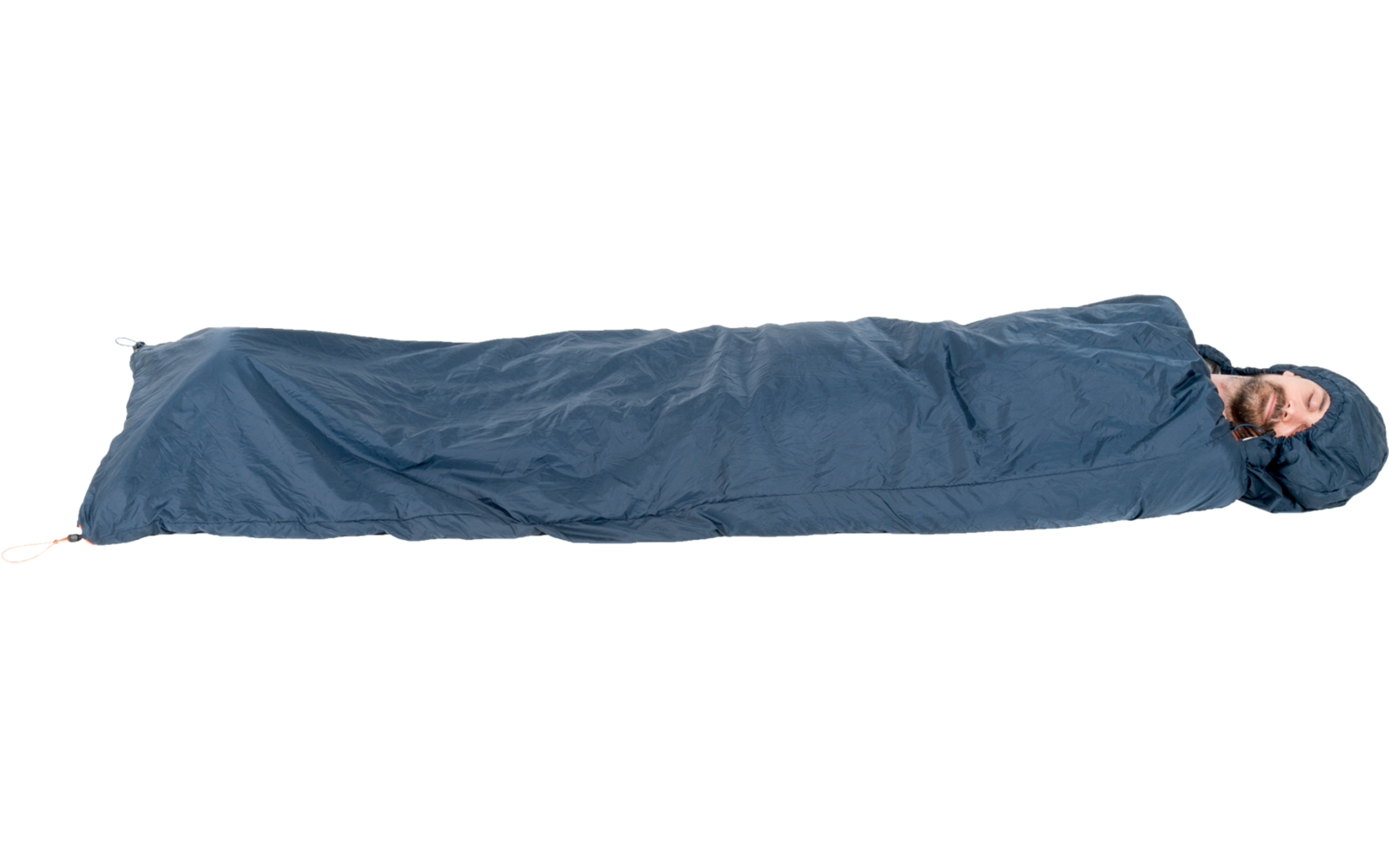 Ticket to the Moon Moonquilt Compact Hängematten Schlafsack 200 x 140 cm blau/orange