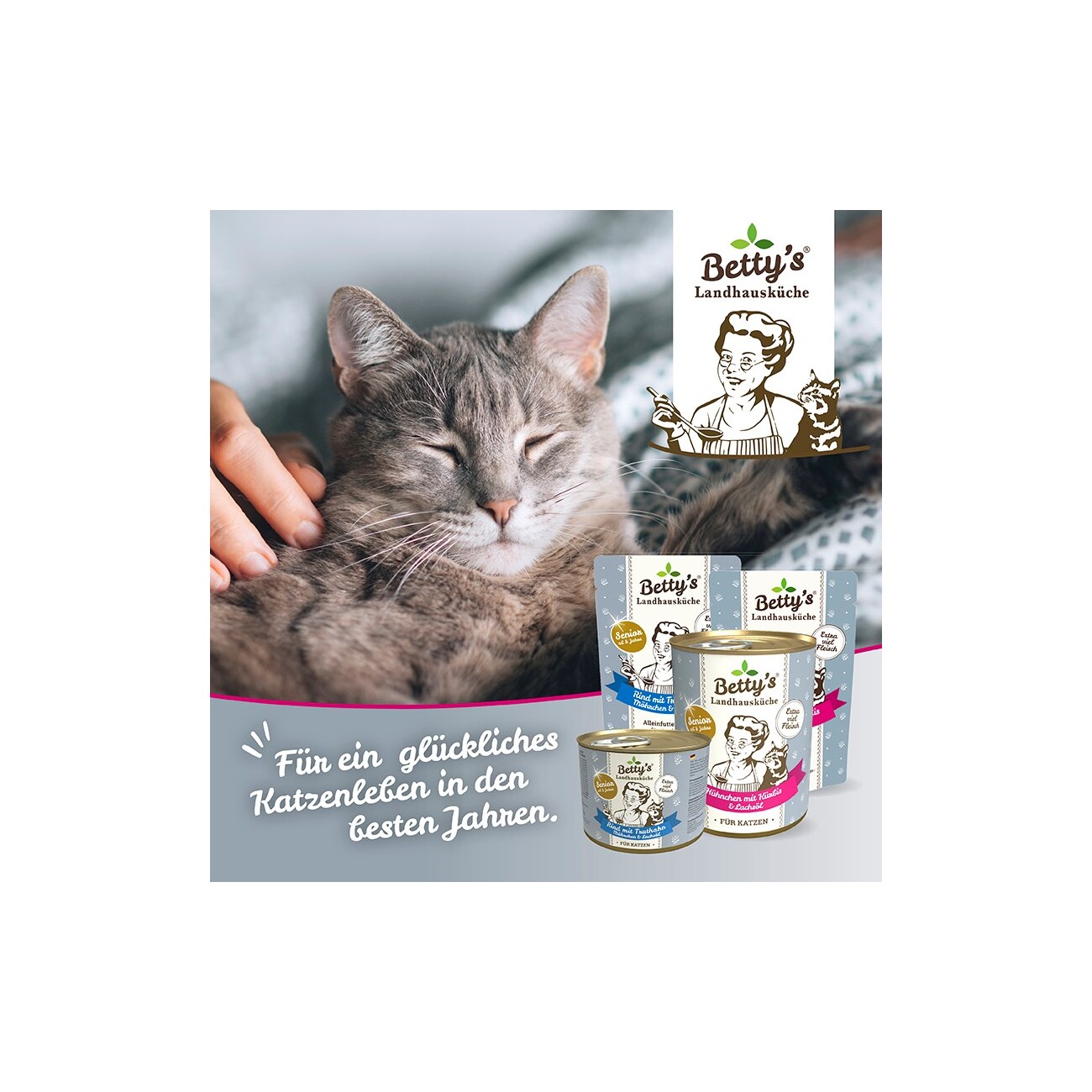 Betty's Landhausküche SENIOR Hühnchen mit Kürbis & Lachsöl 6x200 g