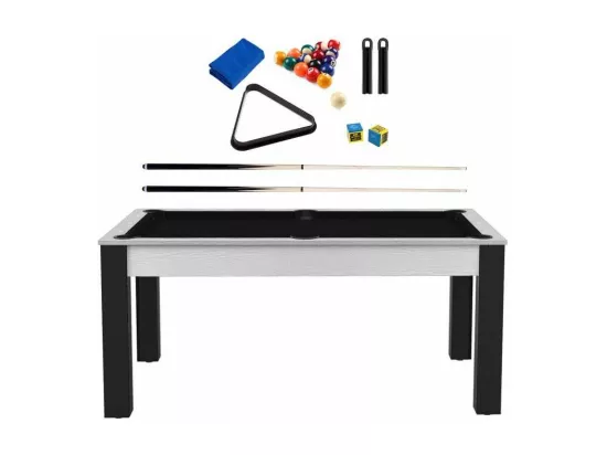 Billard convertible table 6 personnes Texas + pack accessoires Confort