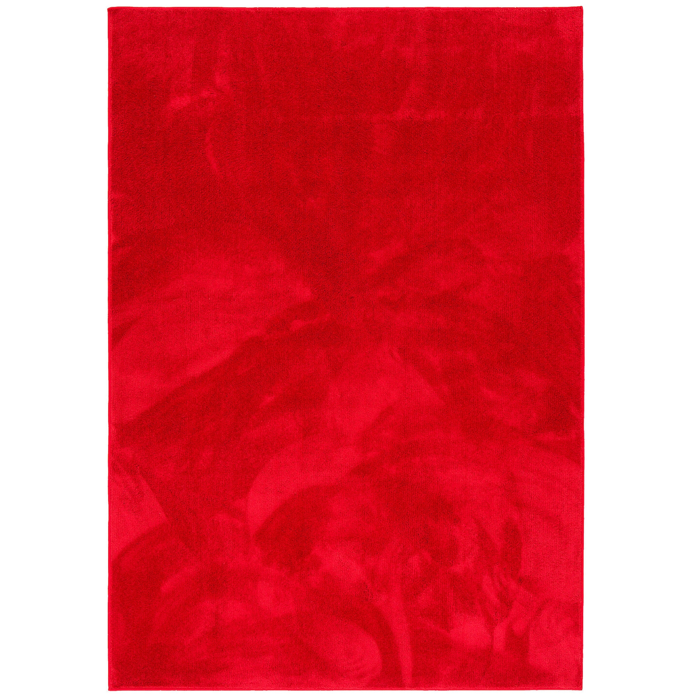 Pergamon Hochflor Langflor Teppich Super Soft Melia Kids Rot - 80x150 cm