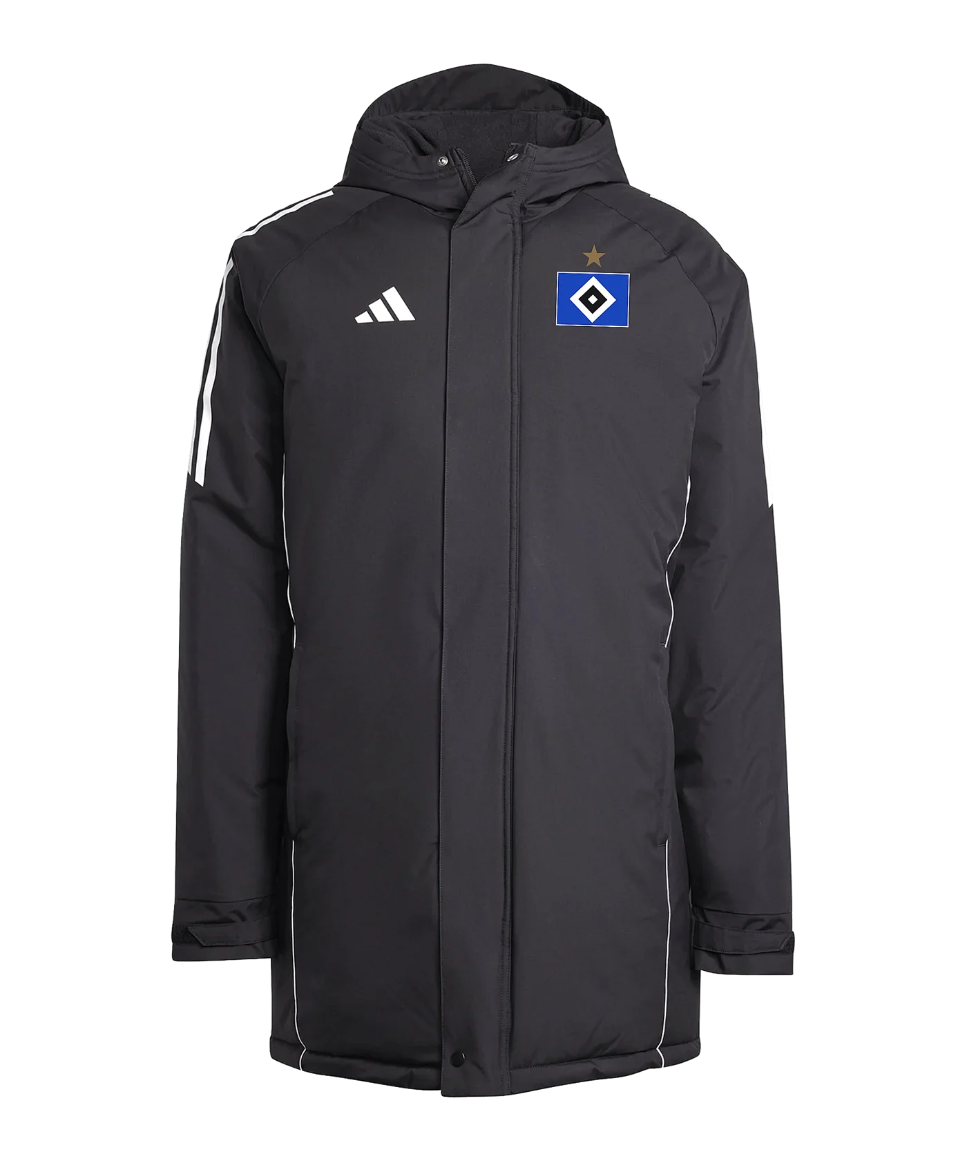 adidas Hamburger SV Winterparka Schwarz
