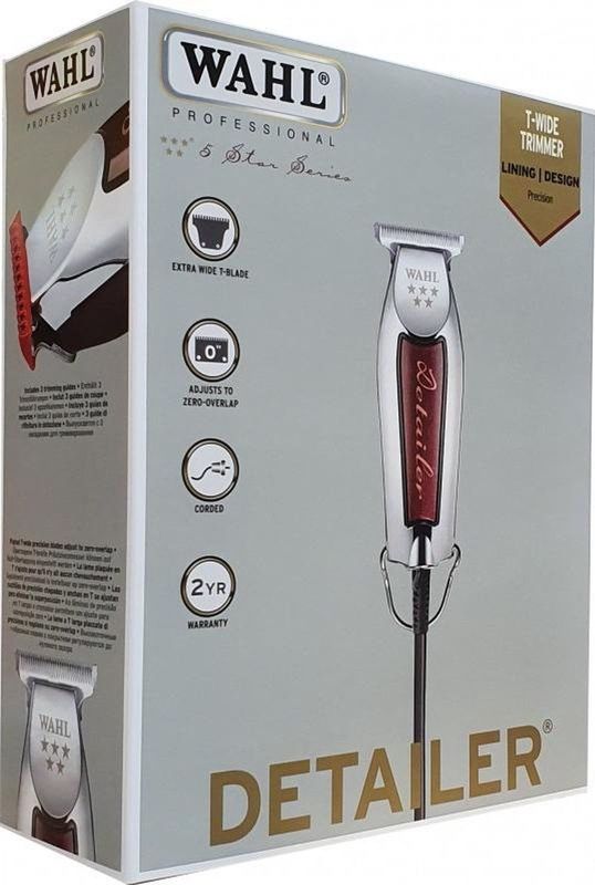 Wahl - 5-Star Afro Detailer - Trimmer - Rood/Chroom - T-Blade