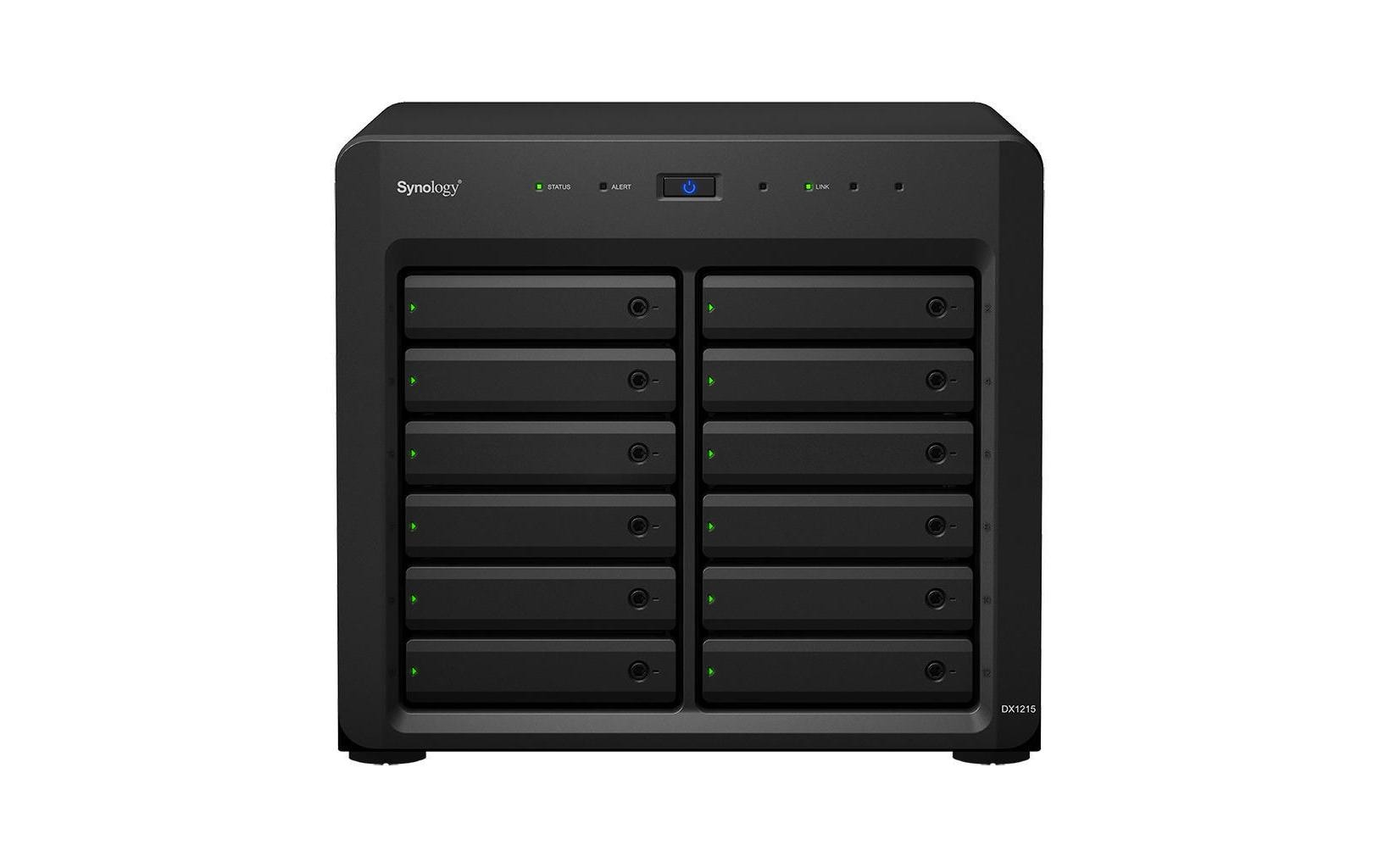 NAS-Erweiterungsgehäuse DX1215II 12-bay<br>DiskStation-Expansionseinheit mit zwölf HDD-Einschüben