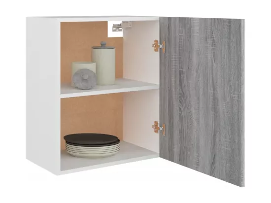 Armoire suspendue Sonoma gris 50x31x60 cm Bois d'ingénierie