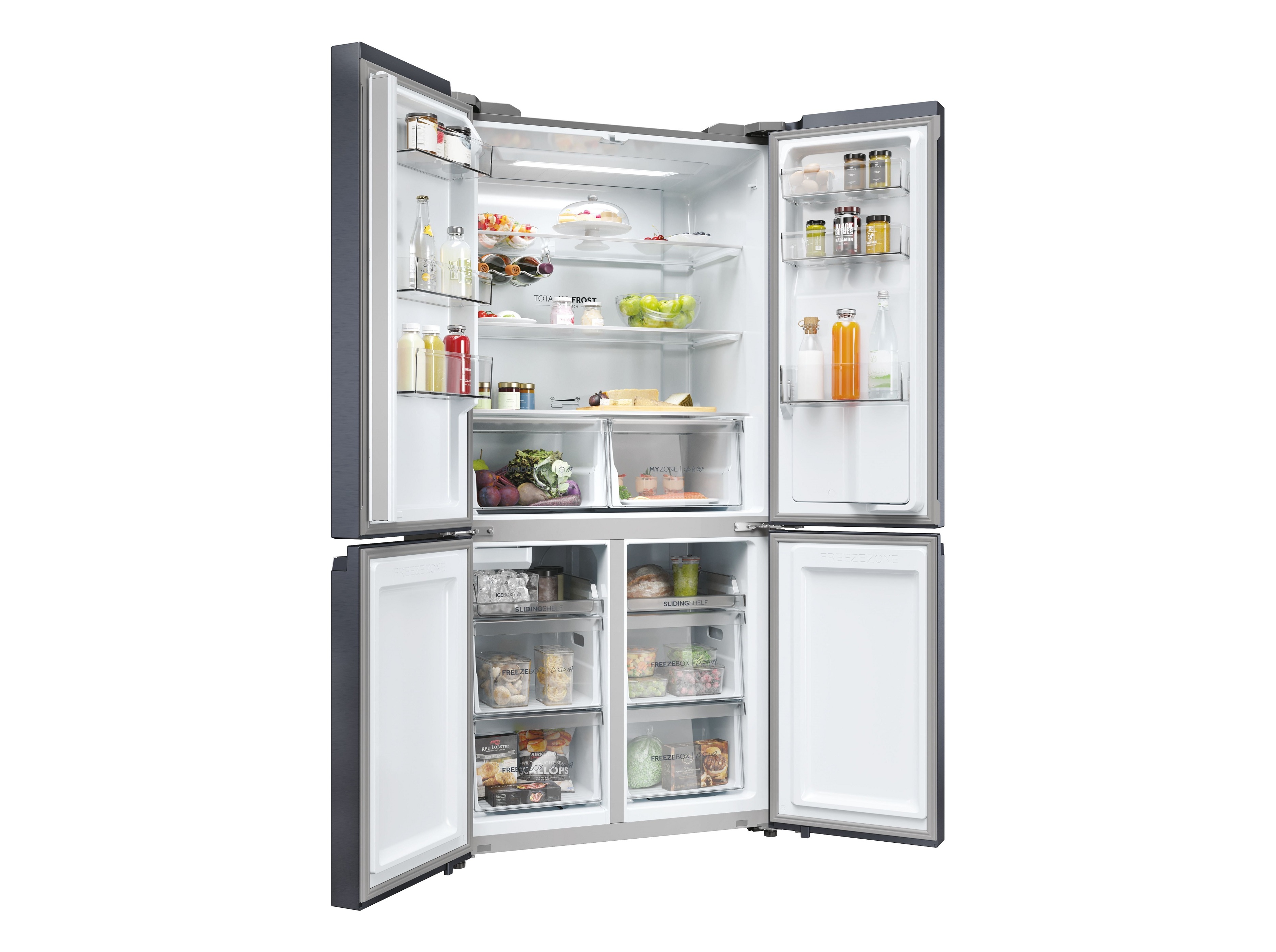FRIGORÍFICO AMERICANO HAIER HCR5919EHMB PRETO ESCOVADO E 525L NO FROST