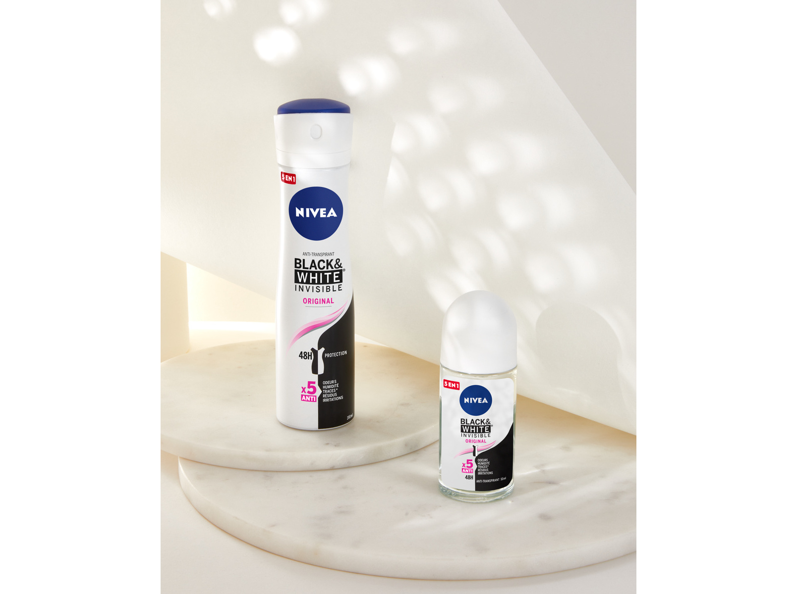Desodorizante Roll-on Invisible for Black & White Original NIVEA 50 ml