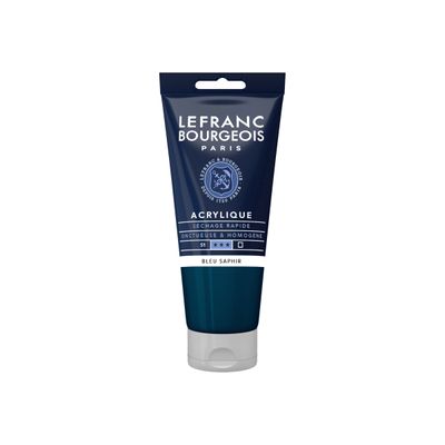 Lefranc Bourgeois - Peinture acrylique - bleu saphir - 80 ml
