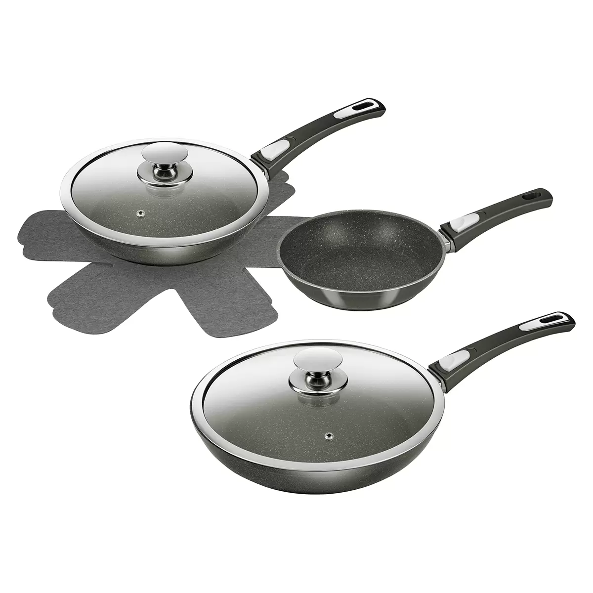 Pfanne Genius schwarz,silber