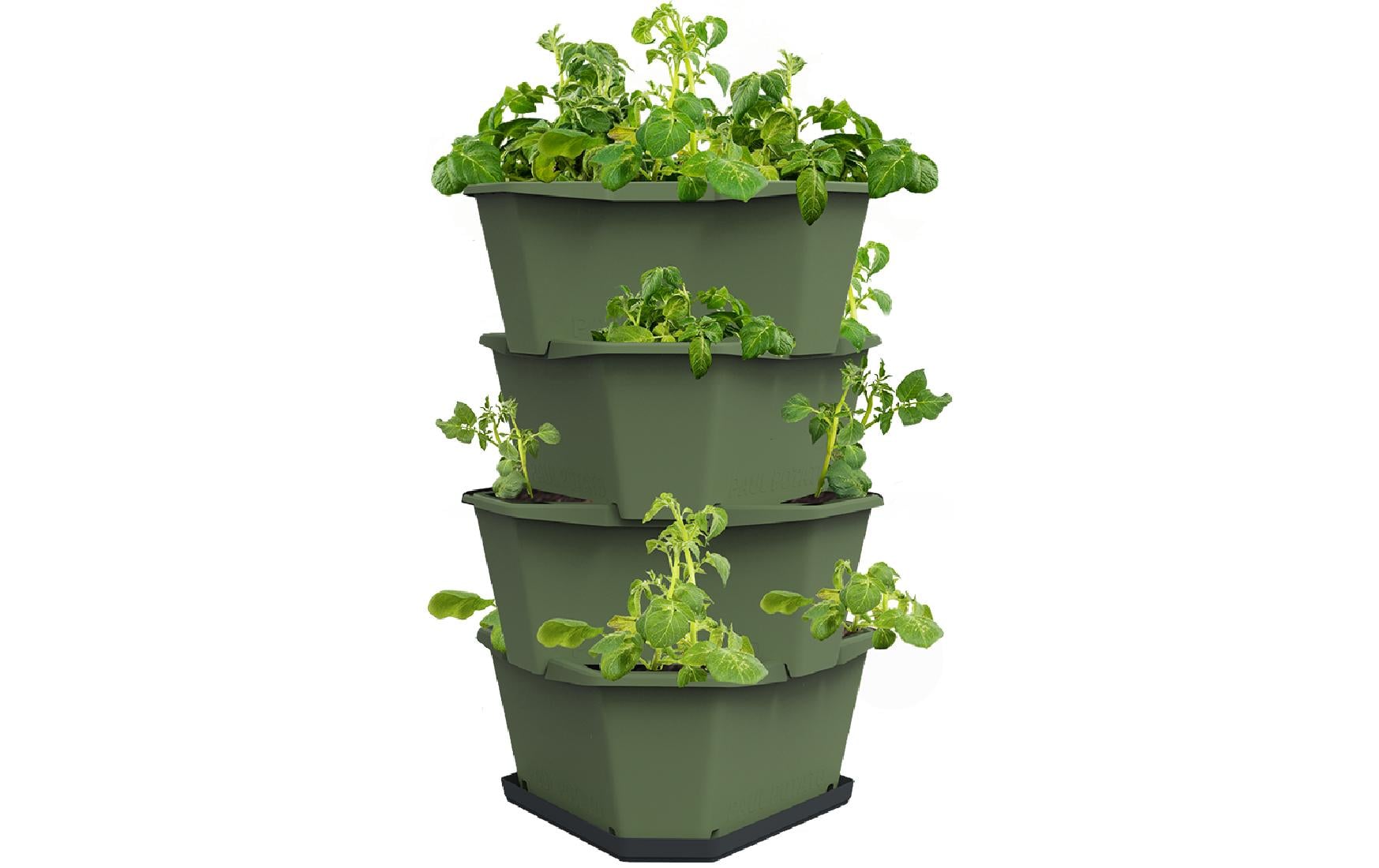 Aufzuchttöpfe PAUL POTATO Starter, 4 Etagen, DunkelgrünUrban Gardening Kartoffelturm