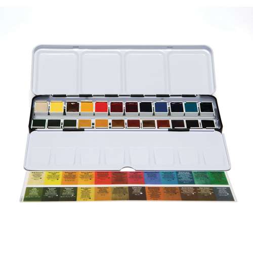 DANIEL SMITH Aquarell-Sets, halbe Näpfchen